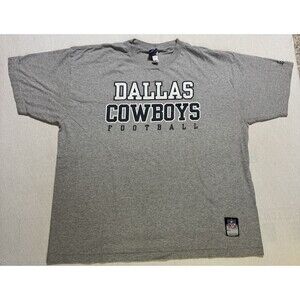 Reebok Dallas Cowboys T-Shirt XL 90s Y2K NFL On Field Graphic Tee Logo Vintage